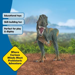 Schleich Dinosaurs - 12” T-Rex Action Figure with Moving Jaw - Realistic Tyrannosaurus Rex Dinosaur Toy for Educational Play - Durable Prehistoric Animal Figurine for Boys and Girls Ages 5+ 14587