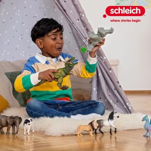 Schleich Dinosaurs - 12” T-Rex Action Figure with Moving Jaw - Realistic Tyrannosaurus Rex Dinosaur Toy for Educational Play - Durable Prehistoric Animal Figurine for Boys and Girls Ages 5+ 14587
