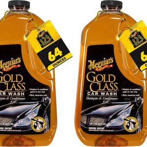 Meguiar's Gold Class - Espuma para lavado de autos para limpieza de autos, contenedor de 64 onzas (paquete de 2)