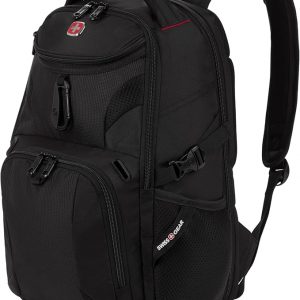 SwissGear 1900 Scansmart Mini/Slim Version, Fits Most 13 Inch Laptops and Tablets, TSA Friendly Backpack, Black