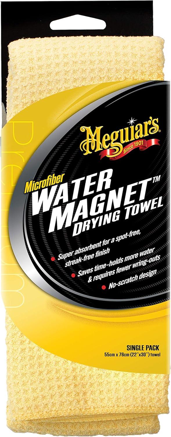 Meguiar's Car Wash Bundle - 1 Gallon Gold Class Car Wash & Water Magnet Microfiber Drying Towel - Everything You Need to Wash and Dry Your Car - Washing Essentials in One Convenient Set
