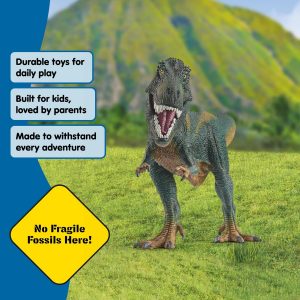 Schleich Dinosaurs - 12” T-Rex Action Figure with Moving Jaw - Realistic Tyrannosaurus Rex Dinosaur Toy for Educational Play - Durable Prehistoric Animal Figurine for Boys and Girls Ages 5+ 14587