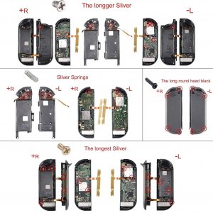 eXtremeRate DIY Replacement Shell Buttons for Nintendo Switch, Back Plate for Switch Console, Housing with Colorful Buttons for Joycon Handheld Controller - Glow in Dark - Green [No Electronics Parts]