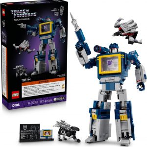 LEGO Icons Transformers: Soundwave - Building Set W/Sound Effects for Adults, 18+ - Model Kit W/Ravage & Laserbeak Figures - DIY Home Decor - Collectible Gift Idea for Sci-FI & Movie Fans - 10358