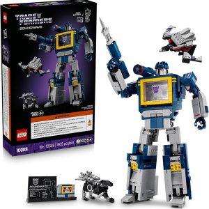 LEGO Icons Transformers: Soundwave - Building Set W/Sound Effects for Adults, 18+ - Model Kit W/Ravage & Laserbeak Figures - DIY Home Decor - Collectible Gift Idea for Sci-FI & Movie Fans - 10358