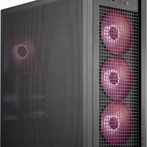 ASUS TUF Gaming GT302 ARGB ATX Mid-Tower PC Case Four 140 x 28 mm ARGB fans for high airflow and static pressure, interchangeable side panel, detachable top panel, hidden-connector motherboard support