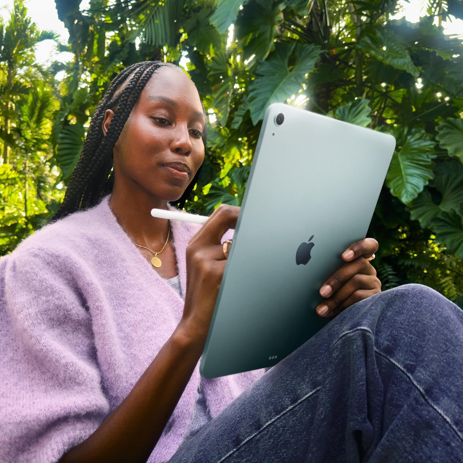 Apple iPad Air 13-inch with M3 chip Built for Apple Intelligence, Liquid Retina Display, 128GB, 12MP Front/Back Camera, Wi-Fi 6E, Touch ID, All-Day Battery Life — Space Gray
