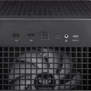 ASUS TUF Gaming GT302 ARGB ATX Mid-Tower PC Case Four 140 x 28 mm ARGB fans for high airflow and static pressure, interchangeable side panel, detachable top panel, hidden-connector motherboard support