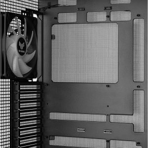 ASUS TUF Gaming GT302 ARGB ATX Mid-Tower PC Case Four 140 x 28 mm ARGB fans for high airflow and static pressure, interchangeable side panel, detachable top panel, hidden-connector motherboard support