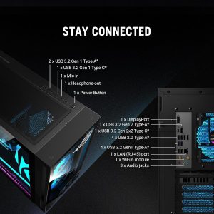 ASUS ROG G700 (2025) Gaming Desktop PC, Intel® Core™ Ultra 7 265KF Processor, NVIDIA® GeForce RTX™ 5070, 1TB M.2 NVMe™ PCIe® 4 SSD, 32GB DDR5 RAM, Windows 11 Home, G700TF-MS776