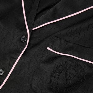 Victoria's Secret Satin Pajama Set, Short Sleeve Button Down Shirt & Shorts, Sleepwear for Women (XS-XXL)