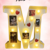 Letra M LED personalizada