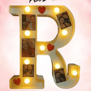 Letra R LED personalizada