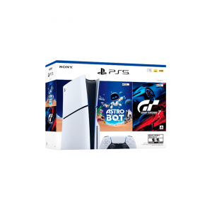 Consola Playstation 5 Estándar Slim: Astro Bot y Gran Turismo 7