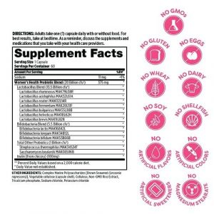 🌸 Probulin Women’s Health Probiotic + Prebiotic (30 cápsulas veganas · 20 mil millones UFC)