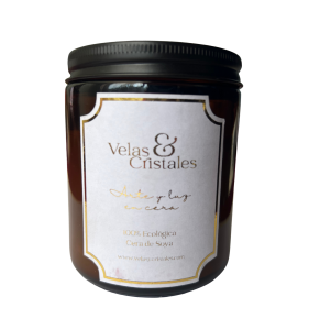 Vela Aromática Cuero Tabaco