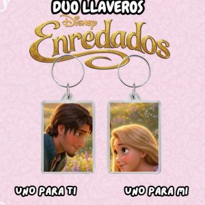 Dúo de llaveros de Rapunzel