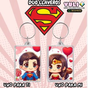 Dúo de llaveros de Superman