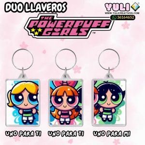Trio de llaveros de Las chicas super poderosas