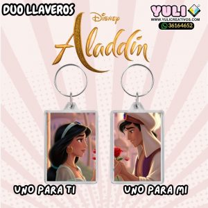 Dúo de llavero de de Jasmin "Aladdin"