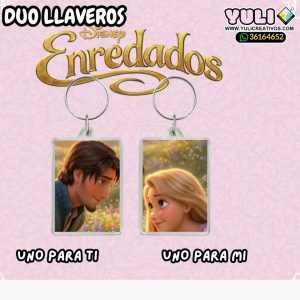 Dúo de llaveros de Rapunzel