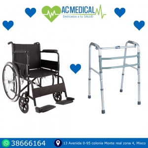 Combo silla de ruedas + andador plegable