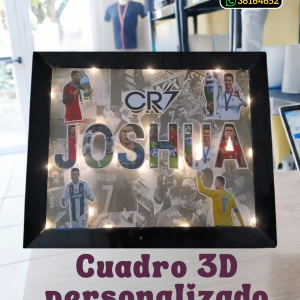 Cuadro 3D de Cristiano Ronaldo "CR7"