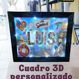 Cuadro personalizado de los Simpsons