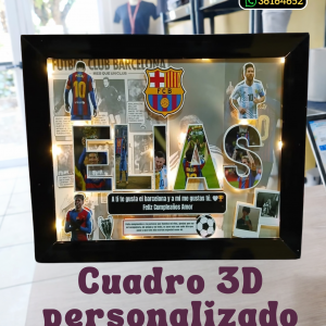 Cuadro 3D de Messi