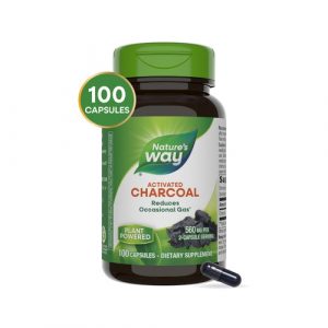 🌿 Carbón Activado – Nature’s Way ✨ Apoyo natural para la limpieza digestiva y alivio de gases.