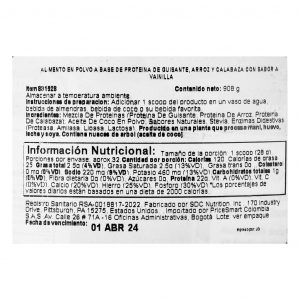 🌸 About Time Vé Proteína Vegana Vainilla 32 oz (Proteína vegetal en polvo · 908 g · Con enzimas digestivas) ✨ Mezcla de proteína vegetal con 22 g de proteína por porción, rica en aminoácidos esenciales y BCAA
