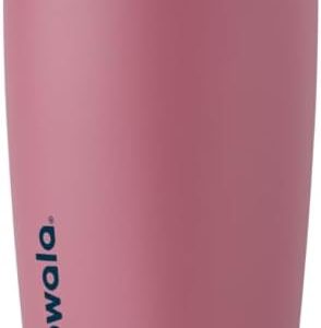 Owala SmoothSip Slider Insulated Stainless Steel Coffee Tumbler, Reusable Iced Coffee Cup, Hot Coffee Travel Mug, BPA Free 12 oz, Purple/Pink (Crochet Queen)