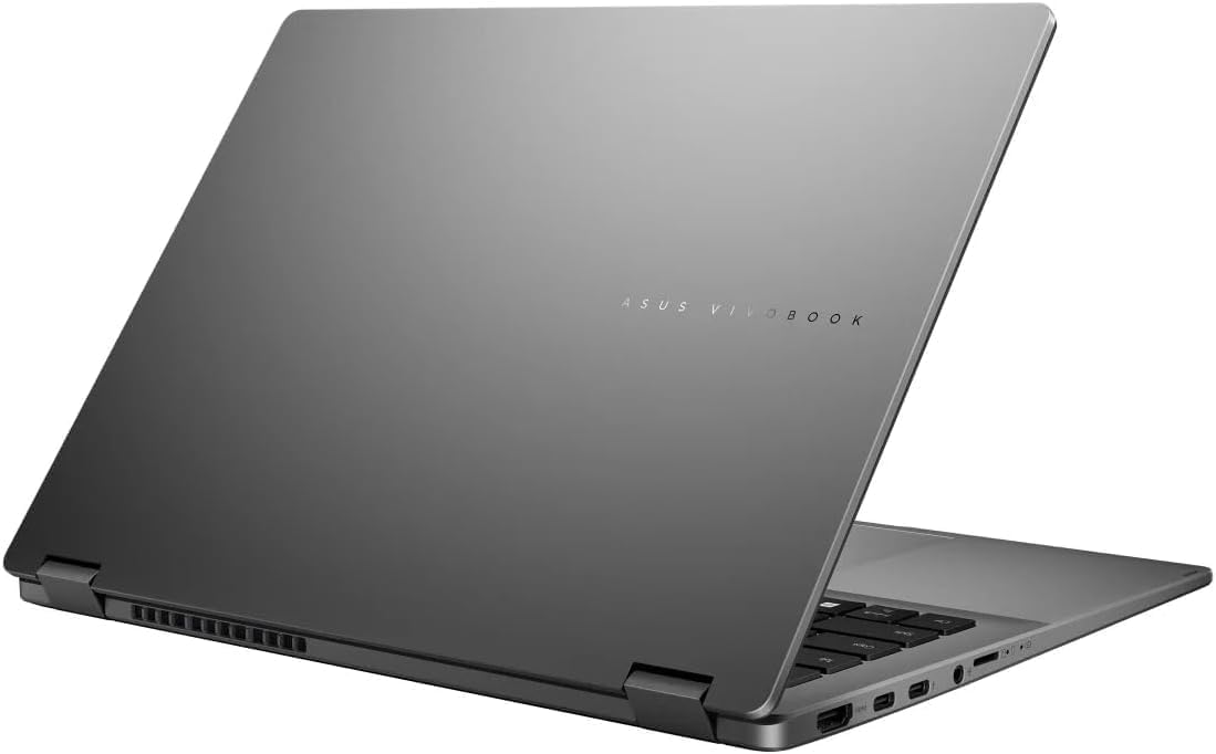 ASUS Portátil Vivobook Flip 14 2 en 1: pantalla táctil OLED de 14", procesador Intel Core Ultra 7 256V, 16 GB de RAM, SSD de 1 TB, teclado Chiclet retroiluminado, Thunderbolt 4, Copilot+ PC