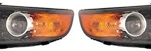 Conjunto de faro delantero izquierdo derecho para Kia Sorento 2011 2012 2013 2.4L l4, para Kia Sorento 2011 2012 2013 3.5L V6, 2 piezas
