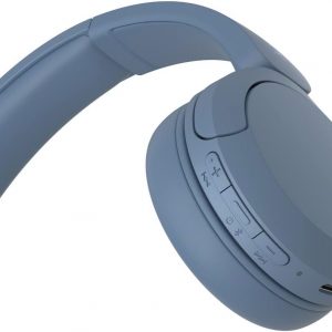 Sony WH-CH520 Wireless Headphones Bluetooth On-Ear Headset with Microphone and up to 50 Hours Battery Life with Quick Charging, Blue