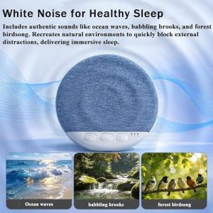 Pillow Speaker for Sleeping, Under Pillow Speakers Bluetooth Pillow Speaker with White Noise Timer Flat, with Stereo Bass Private Sleep Headphones for Adult Kids(Blue)