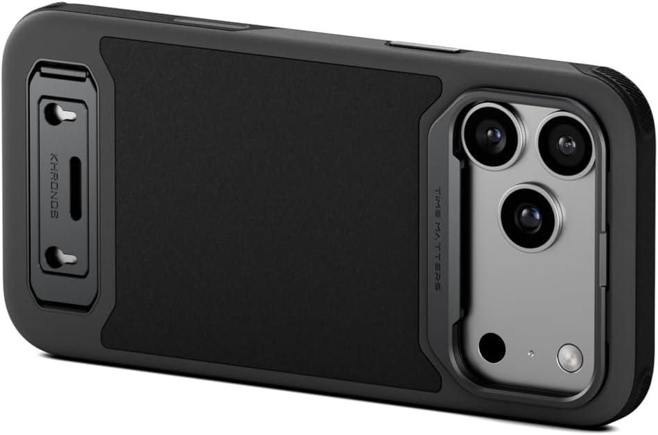 Tilta Khronos Lite - Funda compatible con iPhone 17 Pro Max | Jaula móvil ligera | Soporte de soporte | Soportes magnéticos para accesorios | Protección de marco de lente de metal | Plataforma