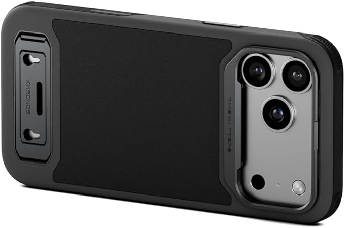 Tilta Khronos Lite - Funda compatible con iPhone 17 Pro Max | Jaula móvil ligera | Soporte de soporte | Soportes magnéticos para accesorios | Protección de marco de lente de metal | Plataforma
