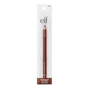 e.l.f. Cream Glide Lip Liner, Highly-Pigmented Pencil For Shaping & Sculpting Lips, Semi-Matte Finish, Vegan & Cruelty-Free, Mauve Aside