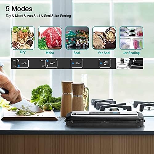 INKBIRD WIFI Sous Vide Cooker ISV-100W and Vacuum Sealer Machine | 1000W Sous-Vide Cooker Immersion Circulator with 14 Preset Recipes on APP and Thermal Immersion, Fast-Heating with Timer