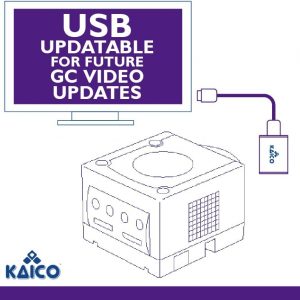Kaico Gamecube HDMI Adapter Lead for The Nintendo Gamecube Running GCVideo Software. Supports 2X Line-Doubling and Includes Remote Control. A Simple Plug & Play Gamecube Adapter Solution