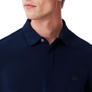 Lacoste Polo Paris de algodón elástico de manga larga para hombre
