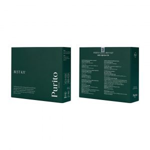 PURITO SEOUL Best Kit - Rutina de cuidado de la piel con limpiador y crema de pantenol, suero y tóner Centella sin perfume, para todo tipo de piel, juego de regalo, para cara, suero facial, K-Beauty