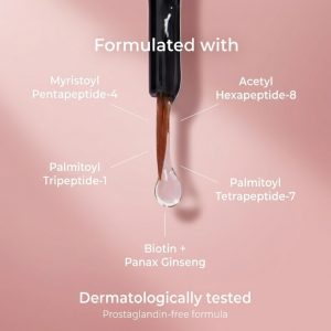 ForChics Eyelash Growth Serum - Prostaglandin-Free Lash Enhancing Serum for Longer, Thicker Lashes and Brows- Natural Formula, Visible Results in 2 Weeks - Vegan, Hormone-Free 0.10 fl. oz / 3ml