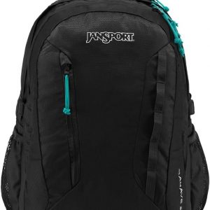 JanSport Mochila Agave para mujer - Bolsa para portátil de 15 pulgadas, color negro