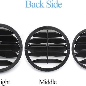 Car Interior Air Conditioning AC Vent Grille Outlet Cover Compatible For VW Tiguan 2010-2017(Middle 2PCS)
