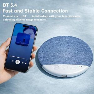 Pillow Speaker for Sleeping, Under Pillow Speakers Bluetooth Pillow Speaker with White Noise Timer Flat, with Stereo Bass Private Sleep Headphones for Adult Kids(Blue)