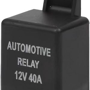 12V 40A Relay, Auto Replacement Parts 4 Pin Relay, Universal Car Vehicle Motor Fuse Motor Switch Power for Fog Driving Light Wire Wiring Harness YL-388-S (Black)