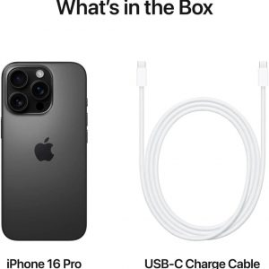 Apple iPhone 16 Pro Max, US Version, 256GB, Black Titanium - Unlocked (Renewed)