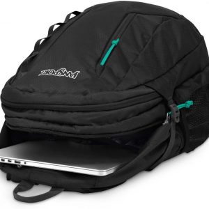 JanSport Mochila Agave para mujer - Bolsa para portátil de 15 pulgadas, color negro